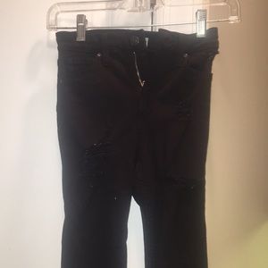 Topshop black destroyed jeans